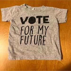 Toddler vote shirt short sleeve 2T